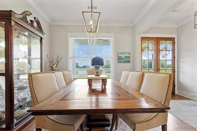 493 Lake Ridge Rd, Hope Hull, AL 36043 - dining space featuring ornamental molding