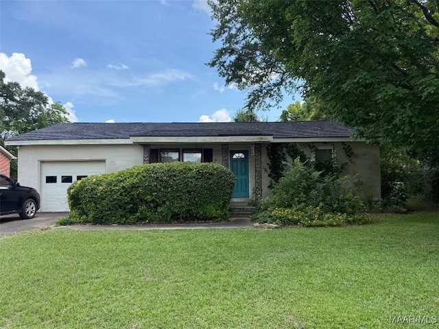 109 Hargis Dr, Prattville, AL 36066 - view of front of property with an attached garage, a front yard, and driveway