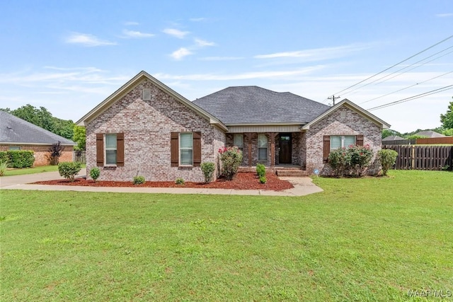 12 Crescent Ridge Ct, Deatsville, AL 36022 - view of front of house with brick siding, a porch, and a shingled roof