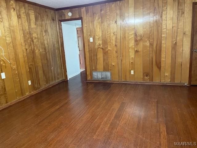 2300 Wentworth Dr, Montgomery, AL 36106 - empty room with wood finished floors and wood walls
