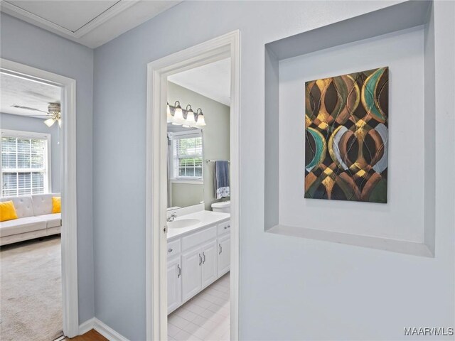 7117 Stamford Ct, Montgomery, AL 36117 - hall with a sink