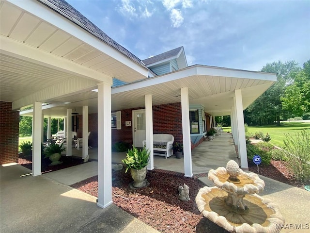 5240 Airport Rd, Millbrook, AL 36054 - view of covered porch