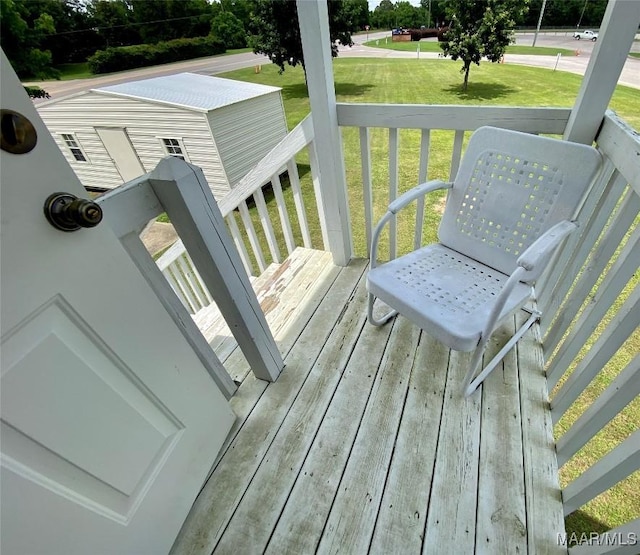 5240 Airport Rd, Millbrook, AL 36054 - wooden terrace with a yard