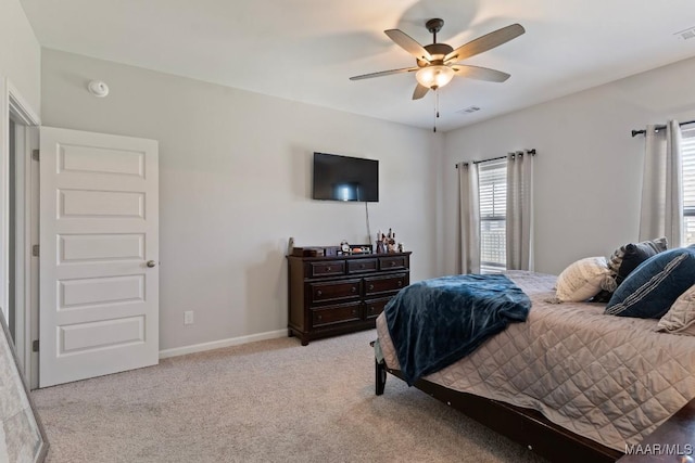 904 Hedgefield Way, Prattville, AL 36066 - bedroom featuring light carpet and ceiling fan
