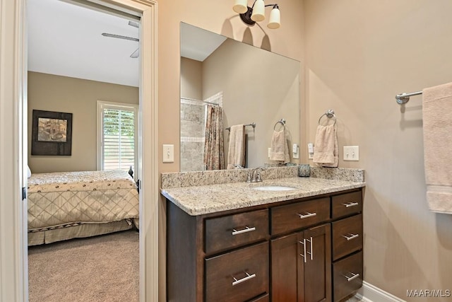 8612 Birchwood Ct, Montgomery, AL 36116 - ensuite bathroom with vanity and curtained shower