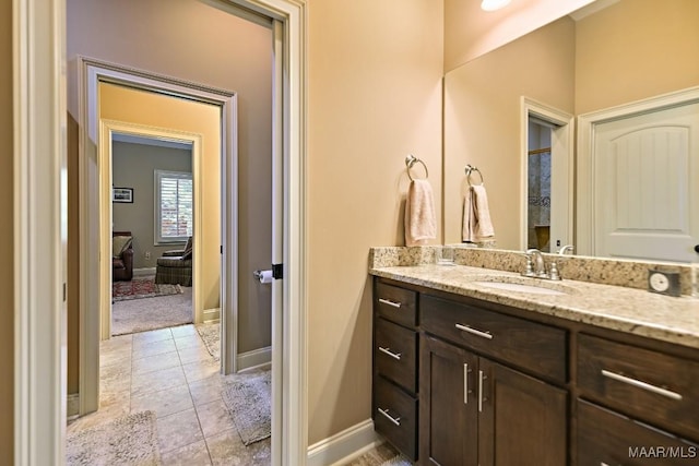 8612 Birchwood Ct, Montgomery, AL 36116 - bathroom with vanity and baseboards