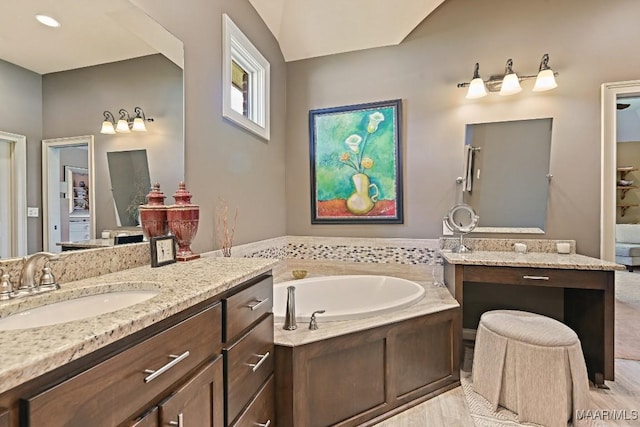 8612 Birchwood Ct, Montgomery, AL 36116 - full bath featuring a garden tub and vanity