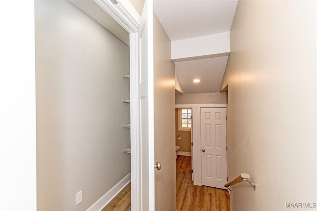 11056 Central Plank Rd, Eclectic, AL 36024 - hallway with light wood finished floors and recessed lighting