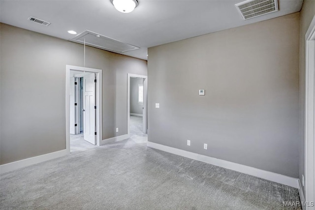 7918 Long Acre St, Montgomery, AL 36116 - spare room with attic access and carpet