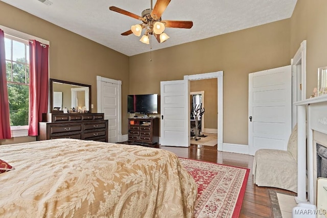 1802 Madison Ave, Montgomery, AL 36107 - bedroom featuring wood finished floors and ceiling fan