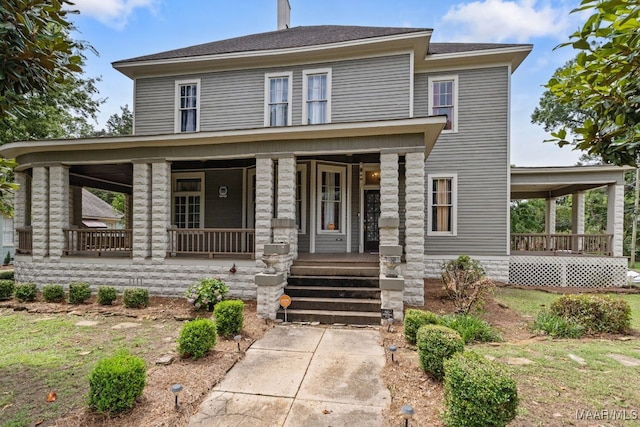 1802 Madison Ave, Montgomery, AL 36107 - view of front facade featuring covered porch and a shingled roof
