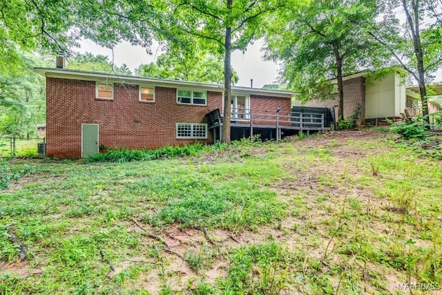 3534 Milan Dr, Montgomery, AL 36109 - rear view of property with brick siding