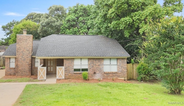 508 Ridgewood Ln, Montgomery, AL 36109 - view of front of house with a chimney, roof with shingles, and brick siding