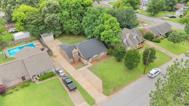 508 Ridgewood Ln, Montgomery, AL 36109 - aerial view of residential area with a pool area