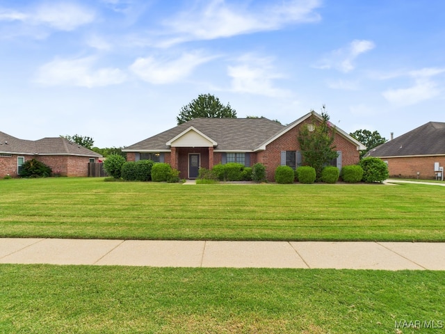 508 Mossy Oak Rdg, Prattville, AL 36066 - ranch-style house featuring brick siding and a front yard