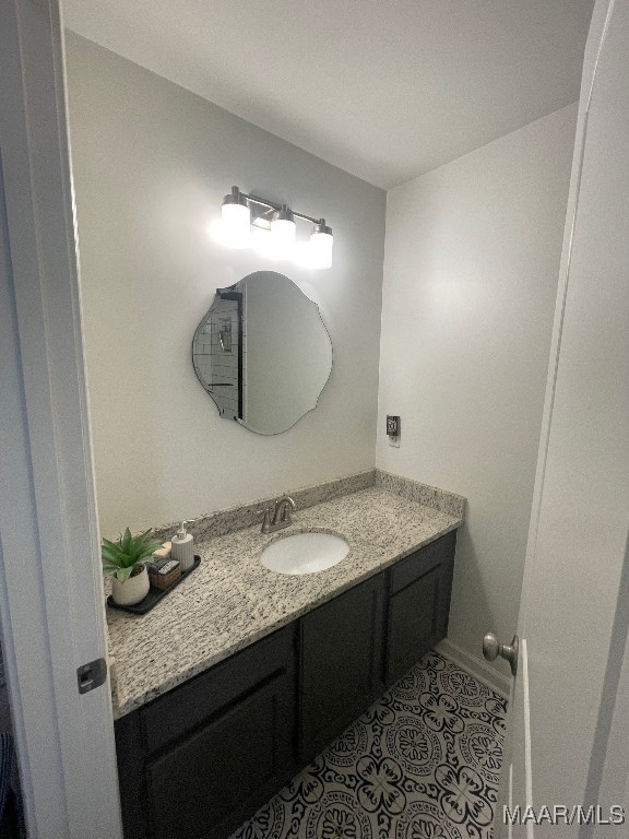 1061 Stonegate Dr Unit C, Auburn, AL 36832 - bathroom with vanity and tile patterned flooring