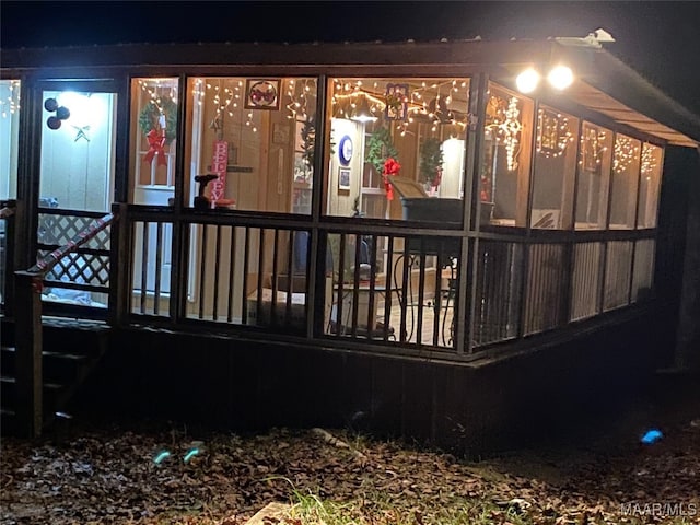 1651 Tawassee Pointe Dr, Lowndesboro, AL 36752 - view of back of house at twilight