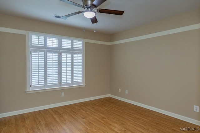 240 Winding Wood Dr, Wetumpka, AL 36093 - unfurnished room with ceiling fan and wood finished floors