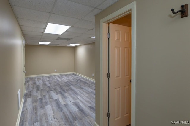 240 Winding Wood Dr, Wetumpka, AL 36093 - spare room featuring wood finished floors and a drop ceiling