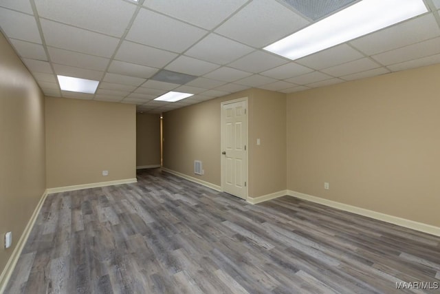 240 Winding Wood Dr, Wetumpka, AL 36093 - empty room featuring wood finished floors and a paneled ceiling