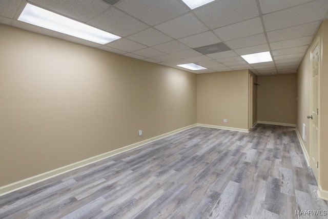 240 Winding Wood Dr, Wetumpka, AL 36093 - unfurnished room with a drop ceiling and wood finished floors