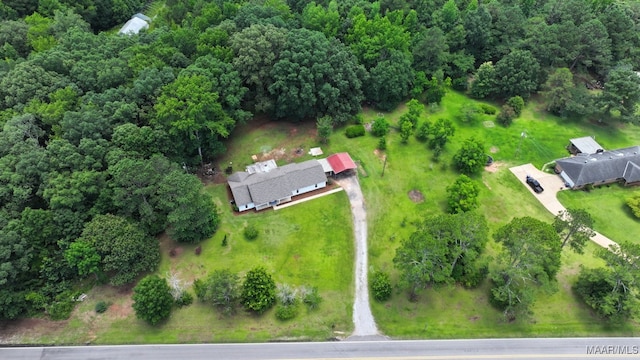 5010 Redland Rd, Wetumpka, AL 36093 - aerial overview of property's location with a forest