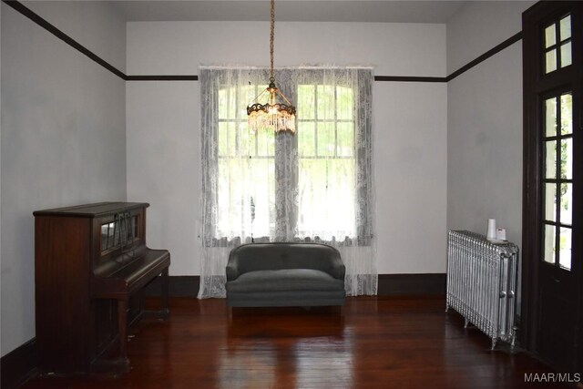 2207 Winona Ave, Montgomery, AL 36107 - sitting room with radiator heating unit and wood finished floors