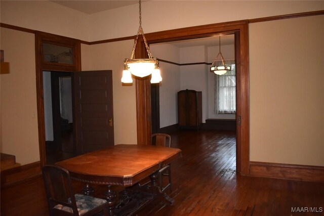 2207 Winona Ave, Montgomery, AL 36107 - dining room featuring wood-type flooring and baseboards