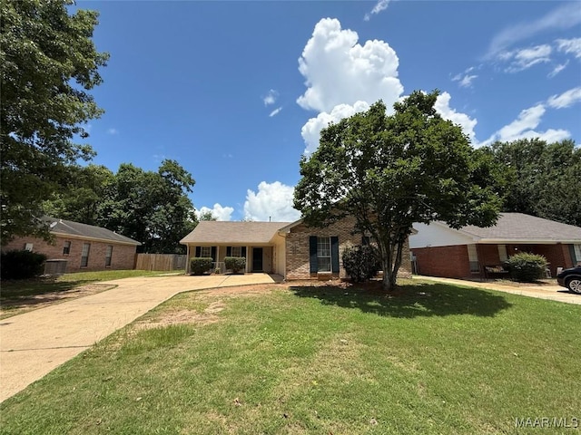 7415 Brampton Ln, Montgomery, AL 36117 - ranch-style home featuring concrete driveway and brick siding