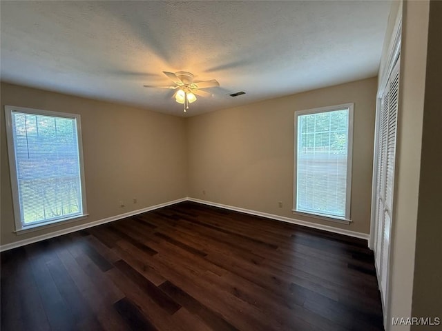7415 Brampton Ln, Montgomery, AL 36117 - spare room with dark wood-type flooring and ceiling fan