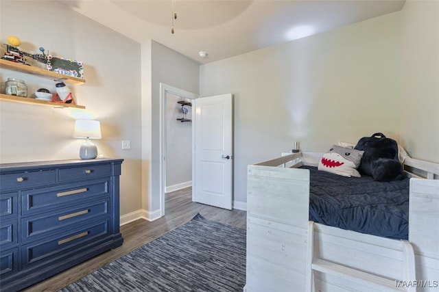 529 Hickory Dr, Wetumpka, AL 36092 - bedroom with dark wood-type flooring and baseboards