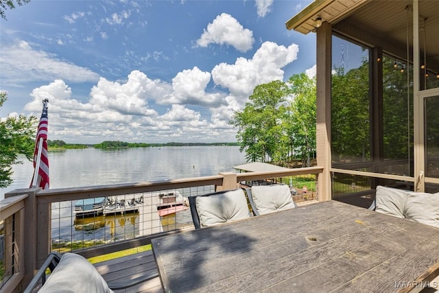 529 Hickory Dr, Wetumpka, AL 36092 - deck featuring a water view