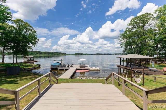 529 Hickory Dr, Wetumpka, AL 36092 - dock area featuring a water view