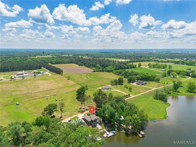 529 Hickory Dr, Wetumpka, AL 36092 - overview of rural landscape featuring a large body of water