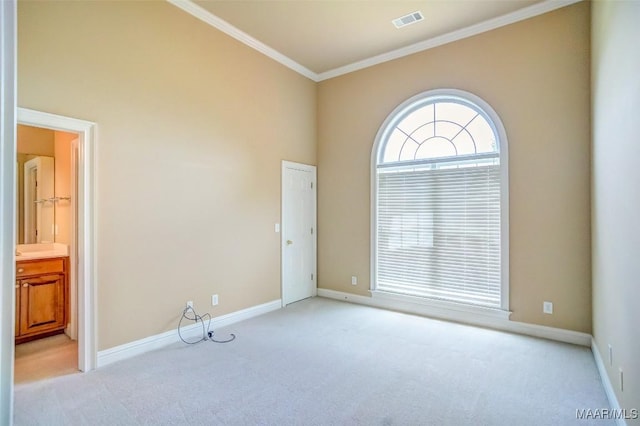 8330 Chadburn Way, Montgomery, AL 36116 - spare room featuring light carpet and ornamental molding