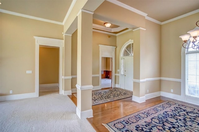 8330 Chadburn Way, Montgomery, AL 36116 - foyer with crown molding and wood finished floors