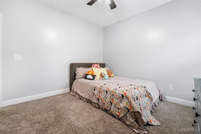 145 Mountain Meadows Ln, Wetumpka, AL 36093 - carpeted bedroom with lofted ceiling and a ceiling fan