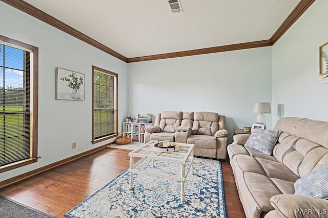 4015 Snowdoun Chambers Rd, Montgomery, AL 36116 - living area featuring crown molding and wood finished floors