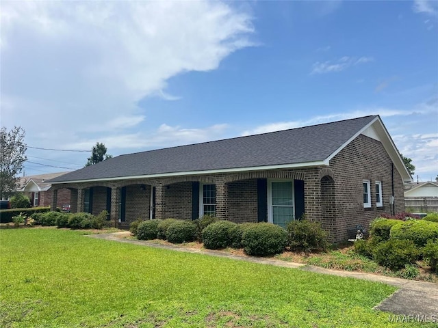 216 Cone Dr, Selma, AL 36701 - single story home with brick siding, a front lawn, and a shingled roof
