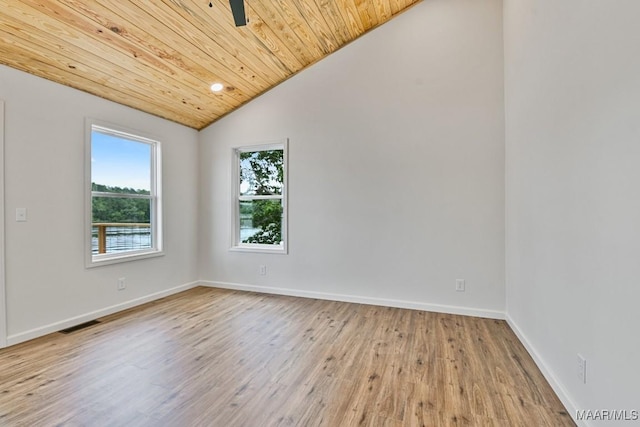 1415 Gold Mine Branch Rd, Marbury, AL 36051 - spare room featuring vaulted ceiling, wood finished floors, and wood ceiling
