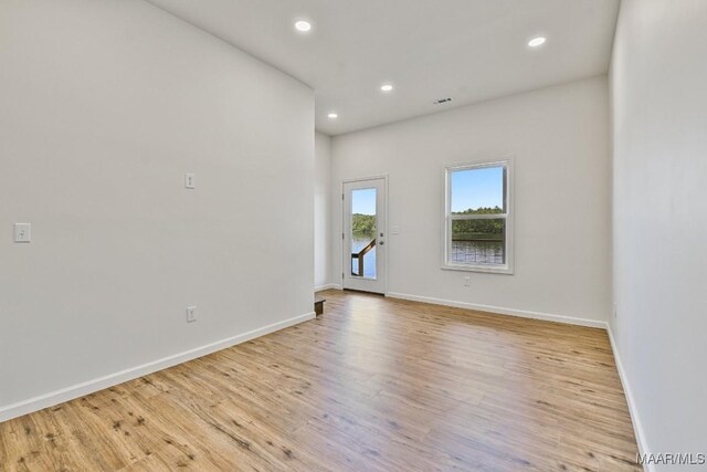 1415 Gold Mine Branch Rd, Marbury, AL 36051 - unfurnished room featuring light wood finished floors and recessed lighting