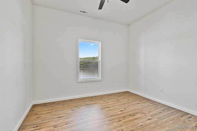 1415 Gold Mine Branch Rd, Marbury, AL 36051 - unfurnished room with a ceiling fan and wood finished floors