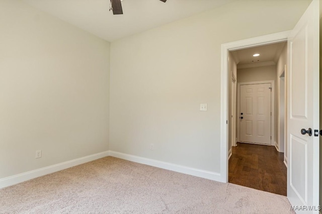 79 Birchwood Ln, Wetumpka, AL 36093 - unfurnished room with carpet flooring, ceiling fan, and recessed lighting