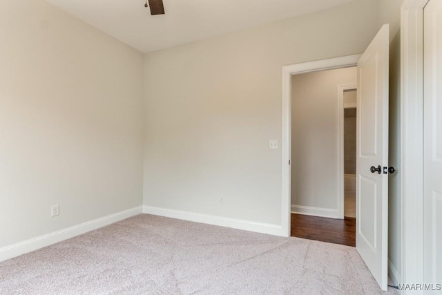 79 Birchwood Ln, Wetumpka, AL 36093 - spare room with dark carpet and a ceiling fan