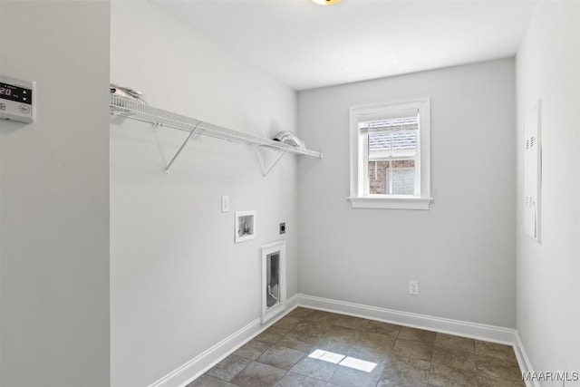 8465 Melbourne Cir, Montgomery, AL 36117 - laundry area with hookup for a washing machine, electric dryer hookup, and stone finish floors