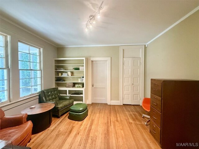3319 Lexington Rd, Montgomery, AL 36106 - living area featuring light wood finished floors and crown molding