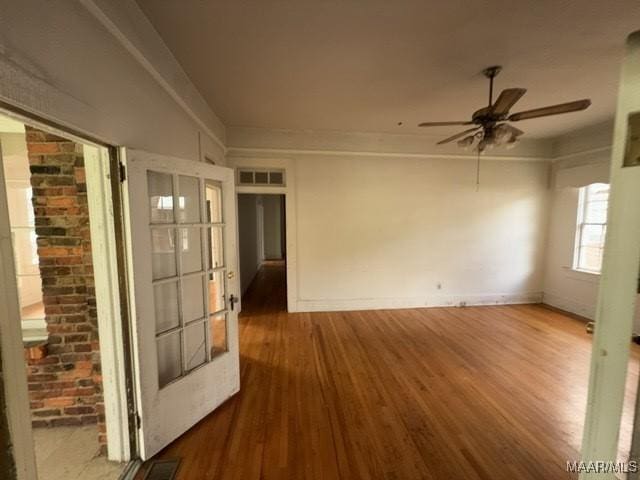 158 S Madison Ter, Montgomery, AL 36107 - spare room featuring wood finished floors and ceiling fan