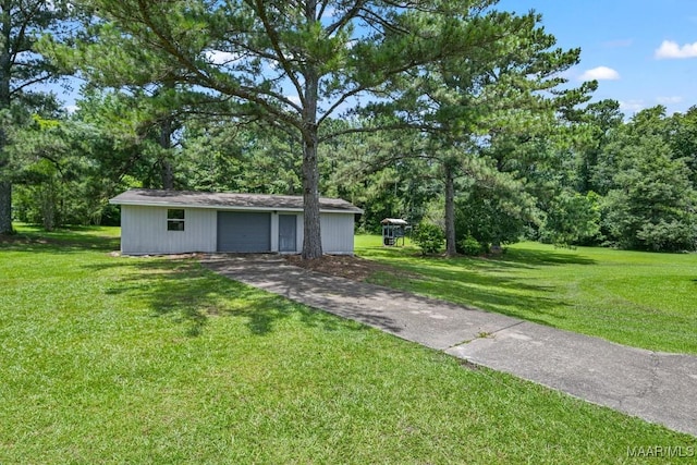 165 Ten Cedars Dr, Titus, AL 36080 - view of grassy yard featuring an outbuilding and driveway