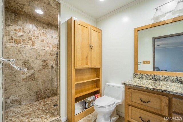 1352 Gibson Rd, Greenville, AL 36037 - full bath featuring ornamental molding, a stall shower, and vanity
