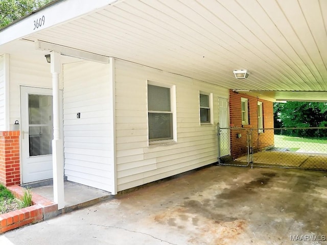 3609 Loxley Ln, Montgomery, AL 36109 - view of patio with an attached carport